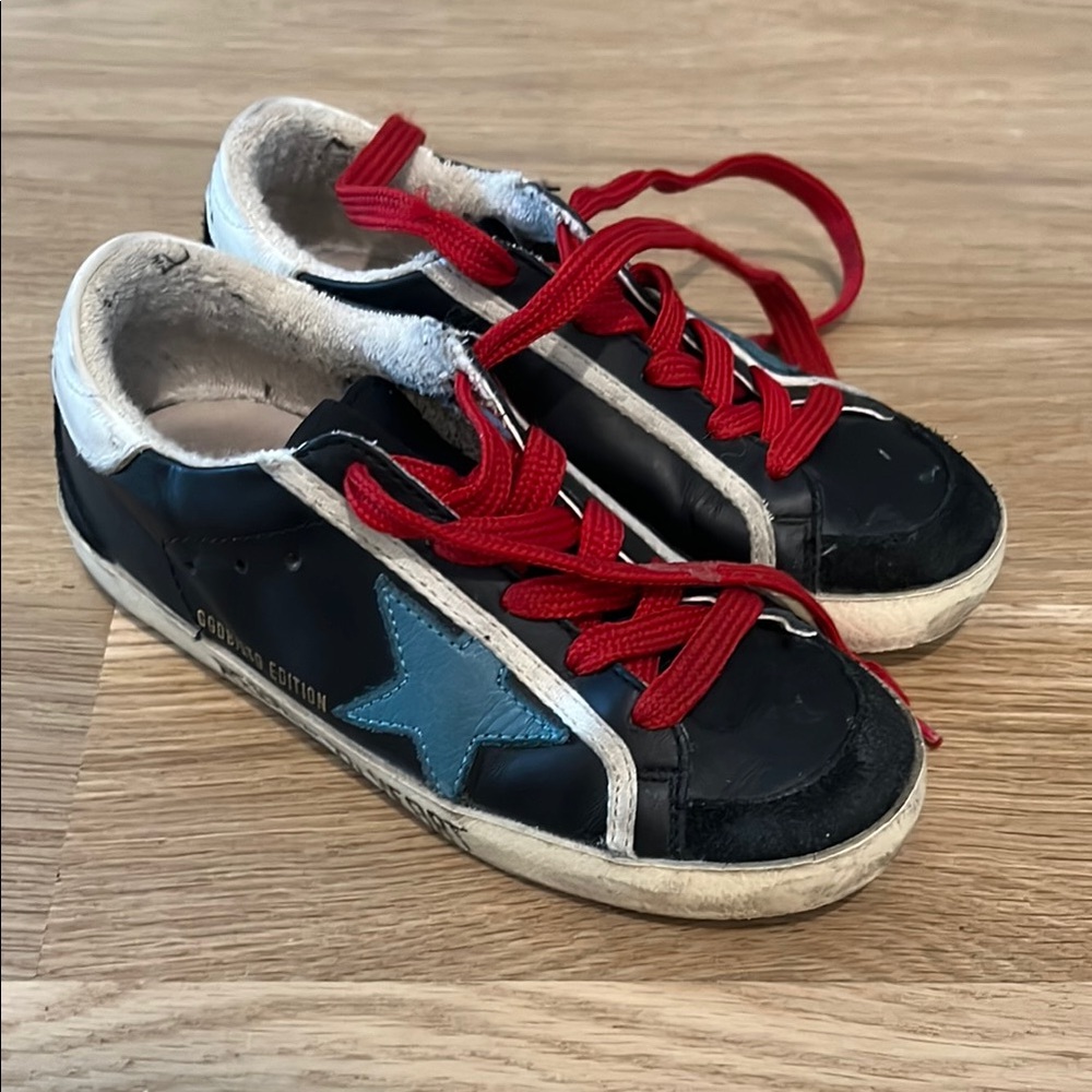 Golden Goose x bonpoint Kids Black Sneakers with Red Laces